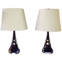 Sommerso Murano Glass Lamps Archimede Seguso