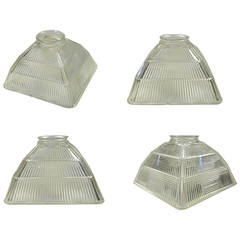 Holophane Clean Clear Crystal Lamp Shades