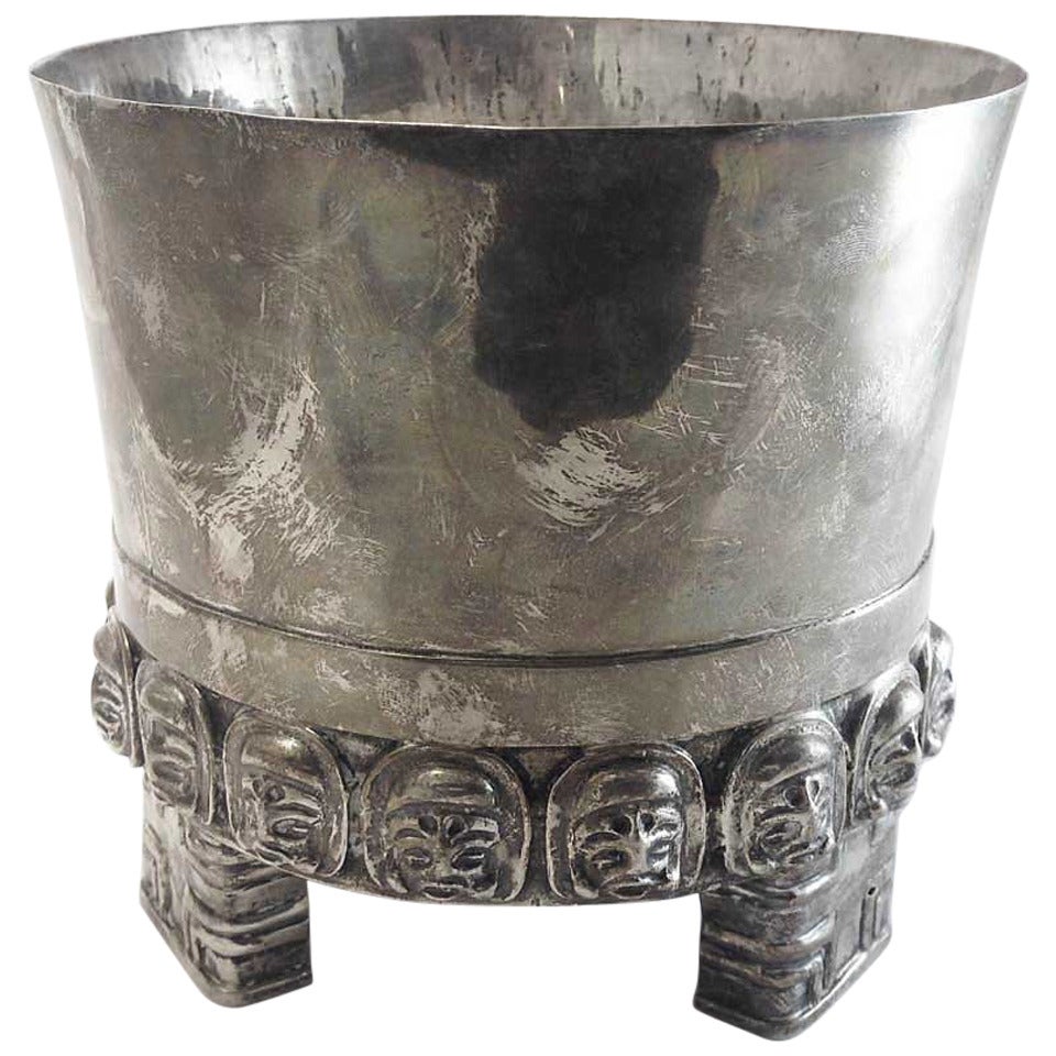 Sterling Silver Vase, Teotihuacan by Myers