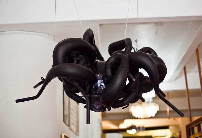 Pablo Castillo Motorcycle Exhaust Sculpture