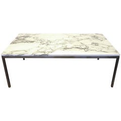 Florence Knoll Coffee Table in White Marble
