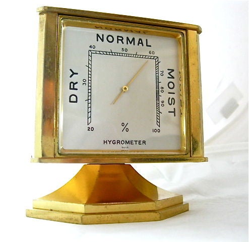 Swiss Desk Weather Station, Omega Clock, 1950