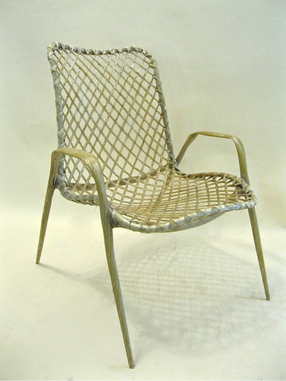 After Harold M. Schwartz, pair of fiberglass chairs. 1