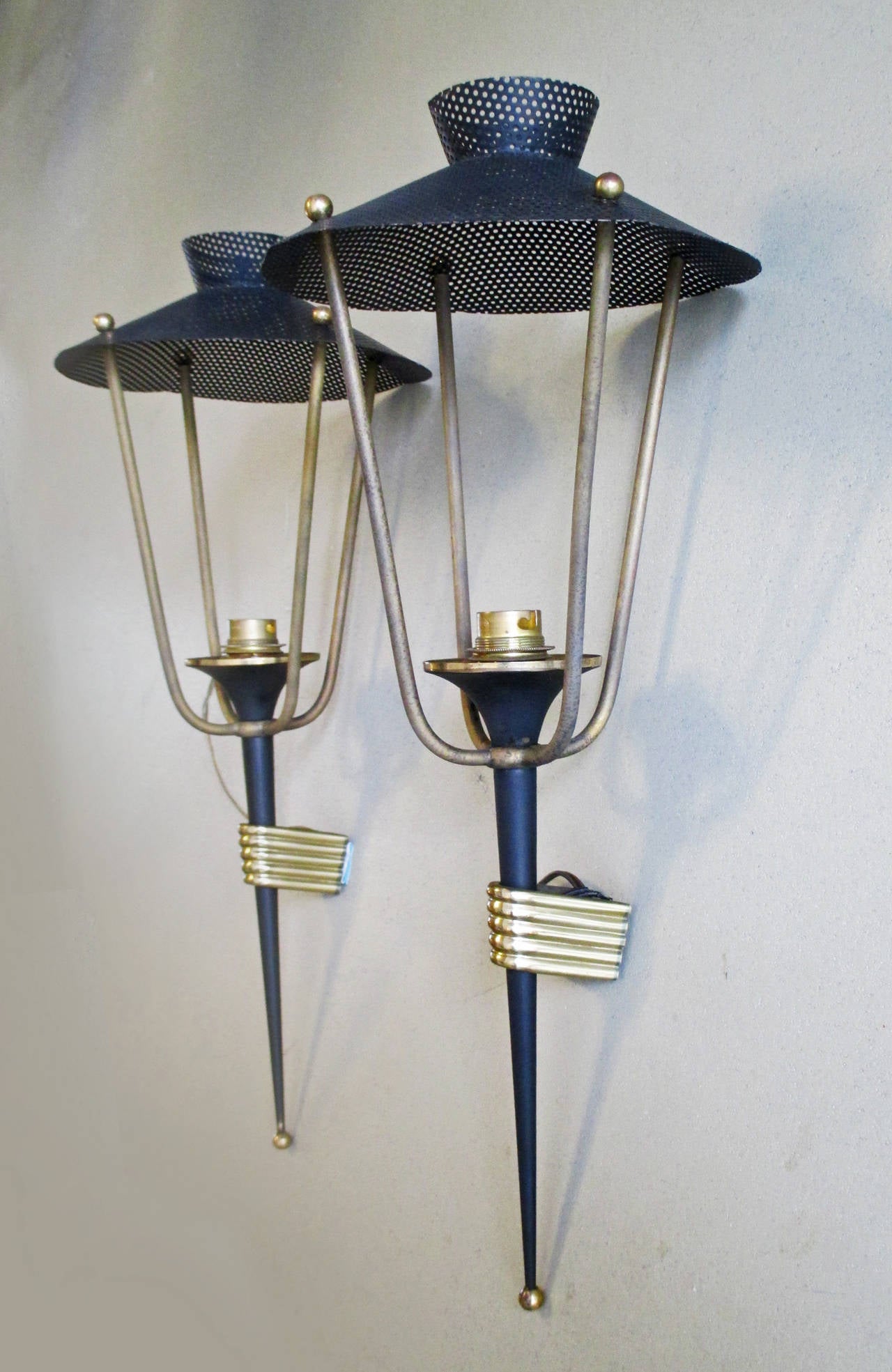 Three Maison Arlus Sconces, made in France 1950's.
Price is per piece.