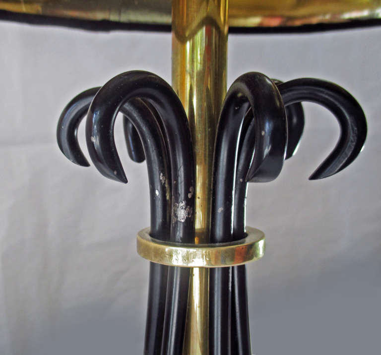 Bronze Pair of Table Lamps attr. to Arturo Pani