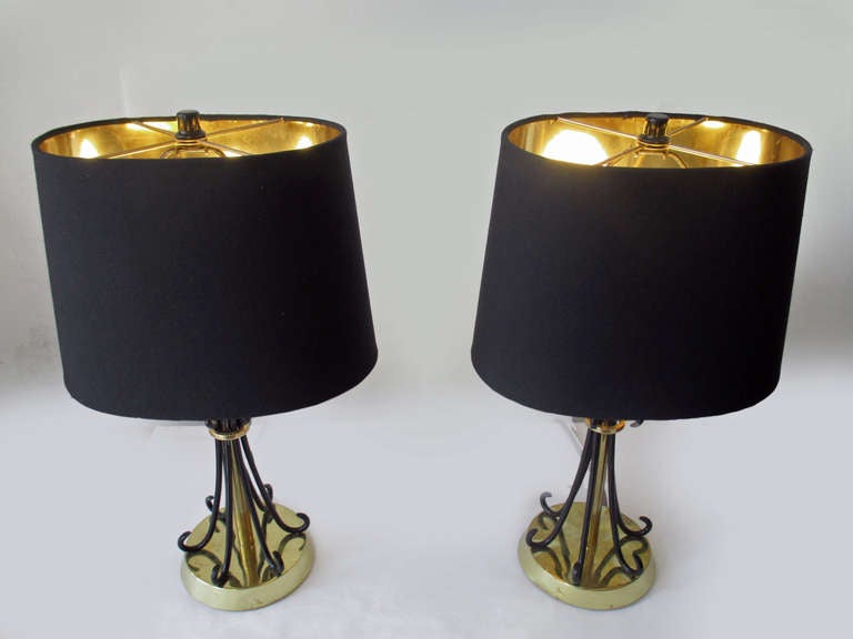 Mexican Pair of Table Lamps attr. to Arturo Pani