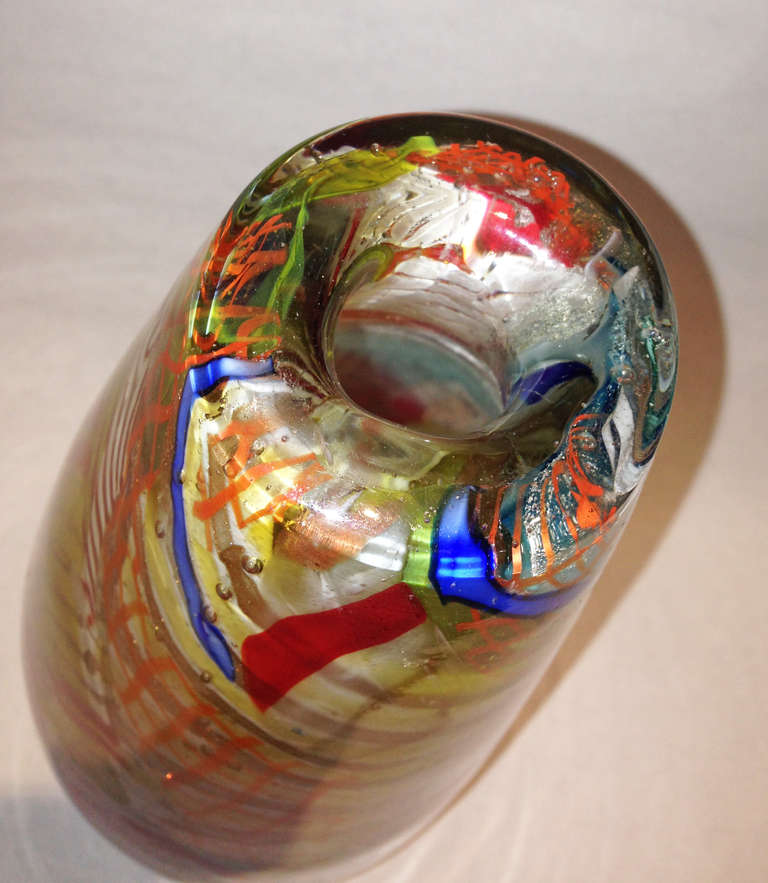 Dino Martens Aureliano Toso Lamp/Vase Frammentati Murano Glass 4