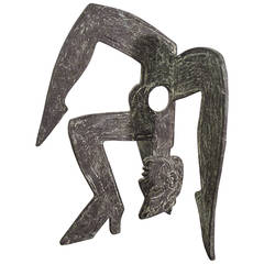 Alfredo Zalce "El Acrobata" Bronze Sculpture Signed