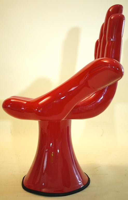 hand chair red