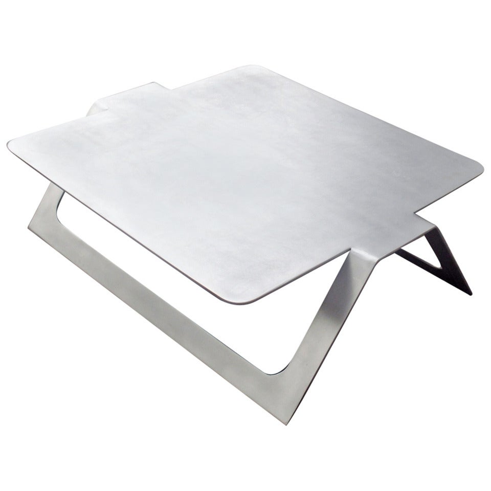 Table basse en métal rare de Pedro Ramirez Vazquez