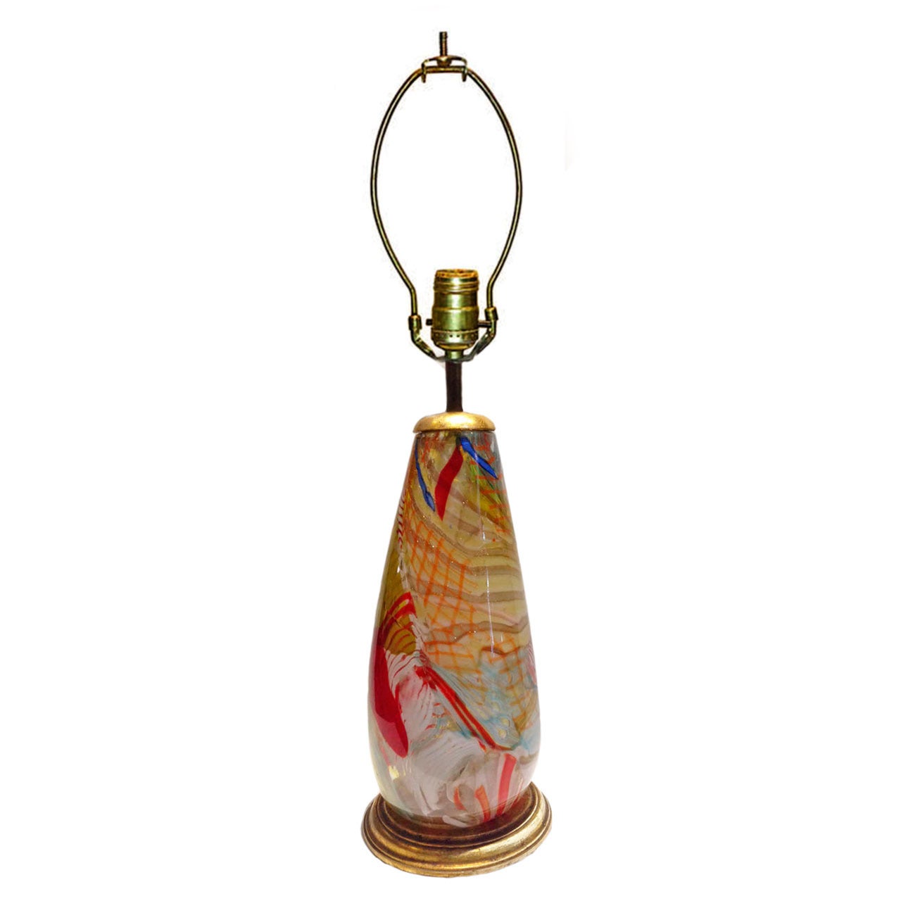 Dino Martens Aureliano Toso Lamp/Vase Frammentati Murano Glass