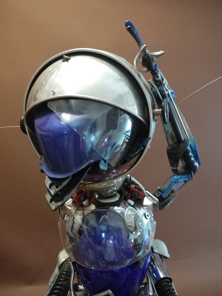 Pablo Castillo Sculpture Of A Boy Robot Scrap In Good Condition In 0, Cuauhtemoc