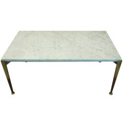Coffee table by Arturo Pani bronze / Marble Coffee table by Arturo Pani bronze / Marble