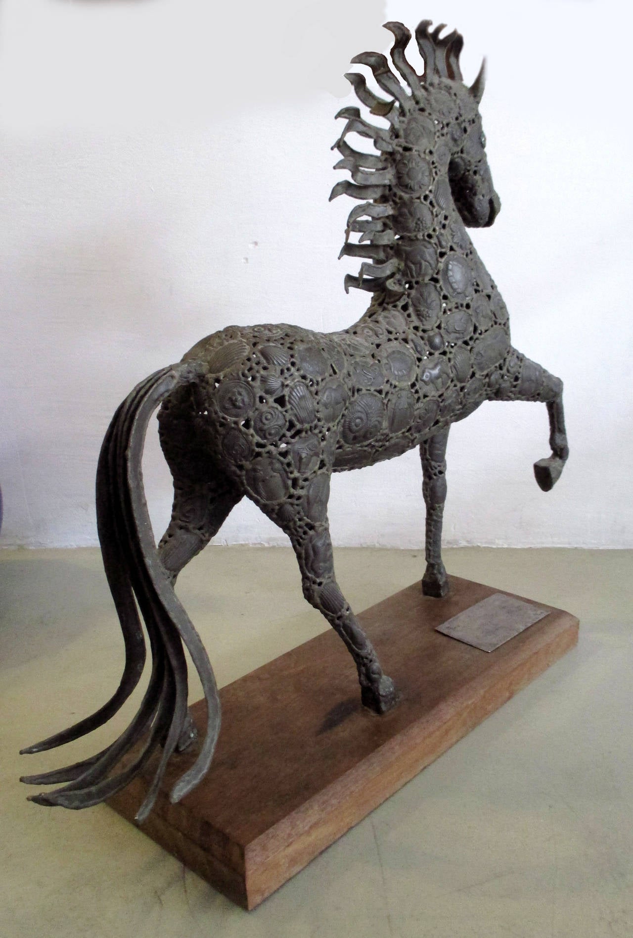 Mexican Big Horse Sculpture by Pal Kepenyes For Sale