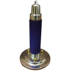 Art Deco Rocket Type Blue Lamp 30's