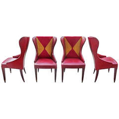 Four Bergere Chairs, Colber International, Italy