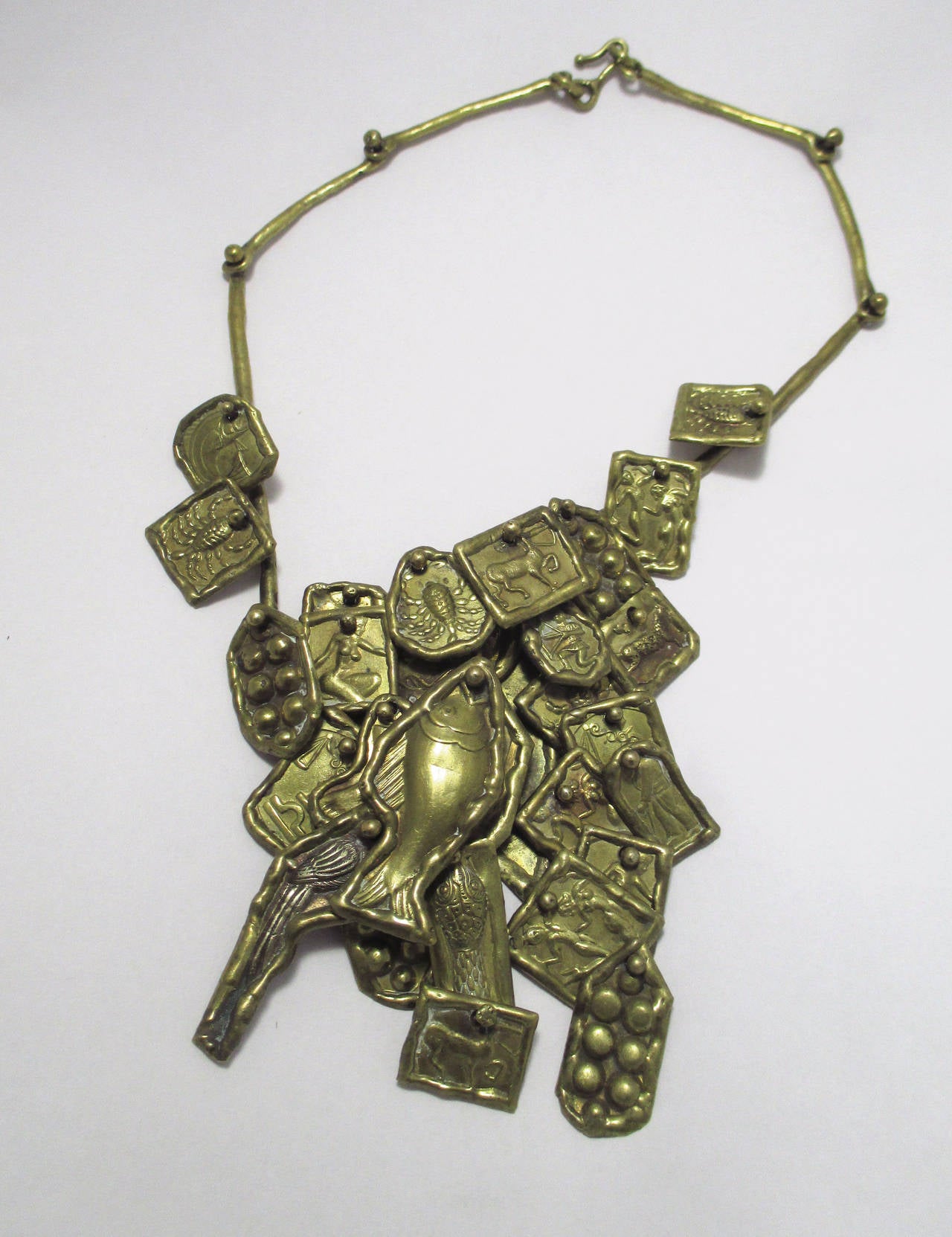 Mexican Pal Kepenyes Necklace Signed, 1970s