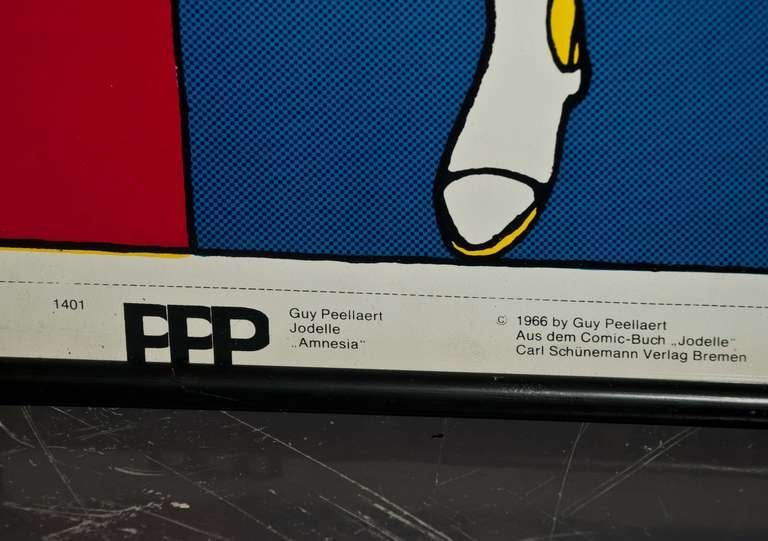 Set of Framed Pop Art posters by Guy Peellaert 1966 3