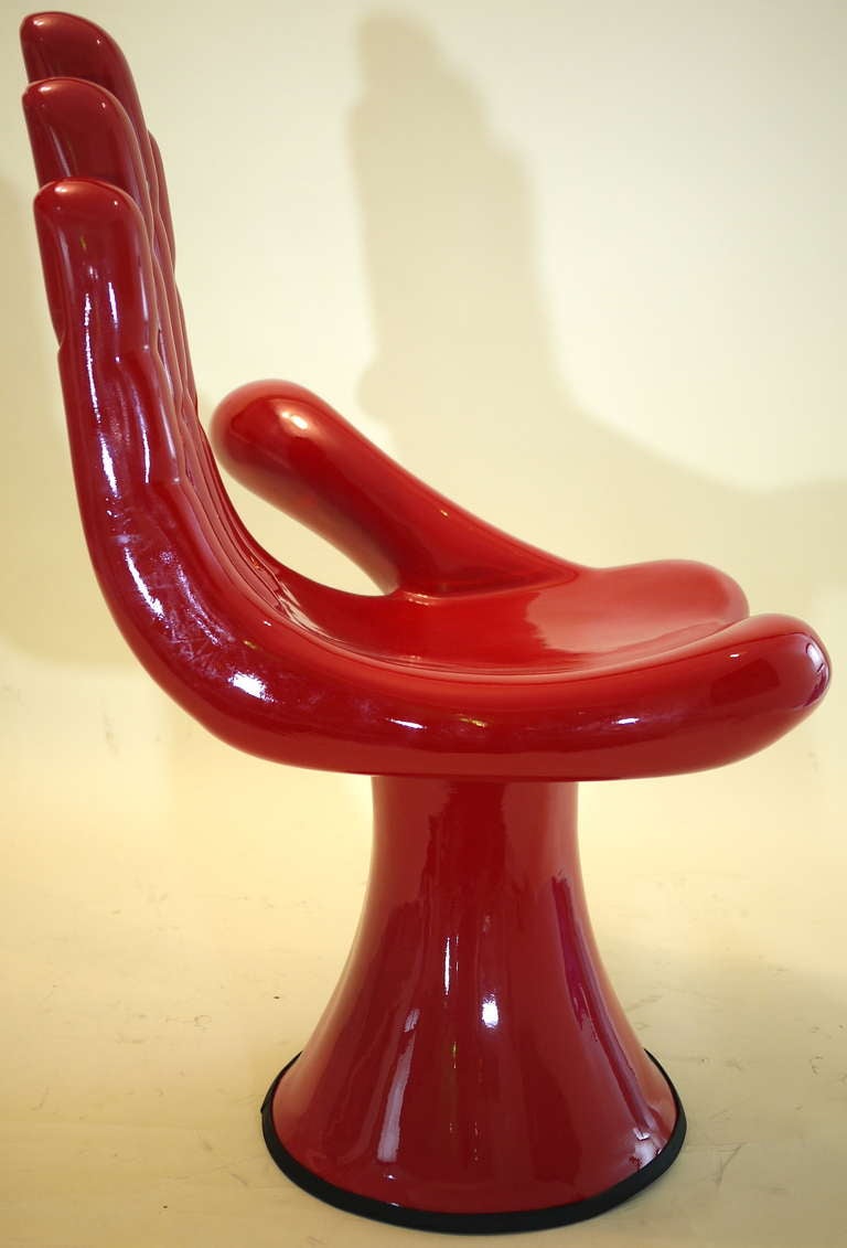 Contemporary Pedro Friedeberg Composite Fiberglass Hand Chair
