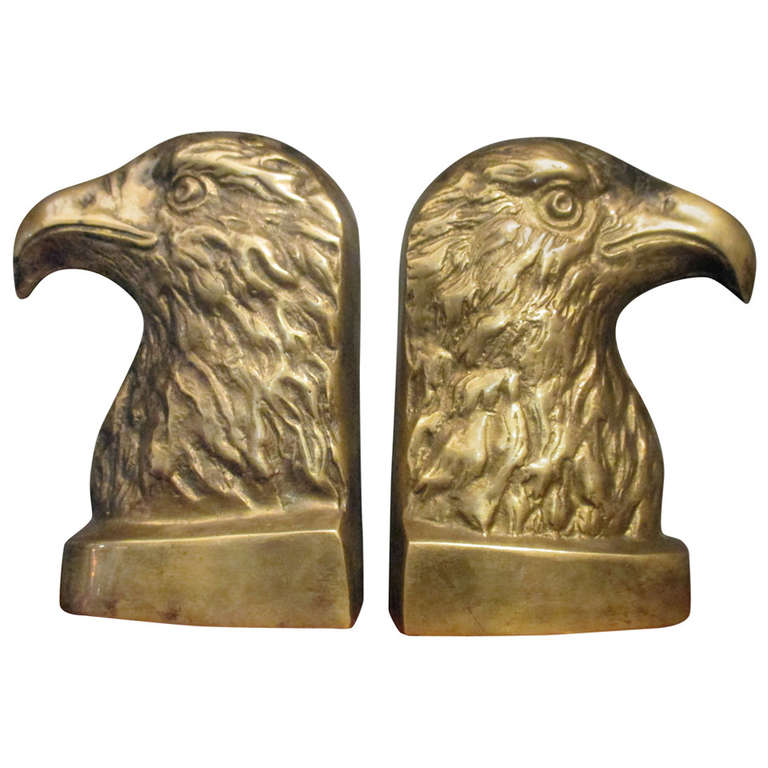 Eagle Bronze Bookends at 1stdibs