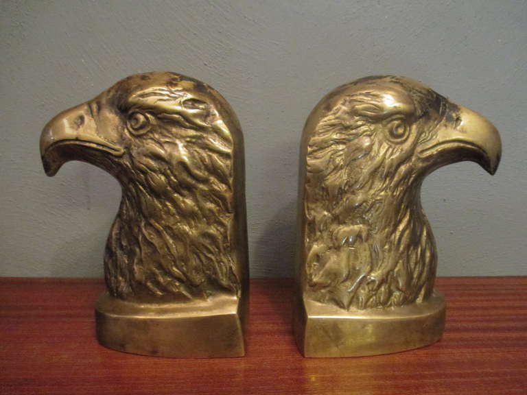 Eagle Bronze Bookends In Good Condition In 0, Cuauhtemoc
