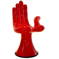 Vintage Pedro Friedeberg Composite Fiberglass Hand Chair