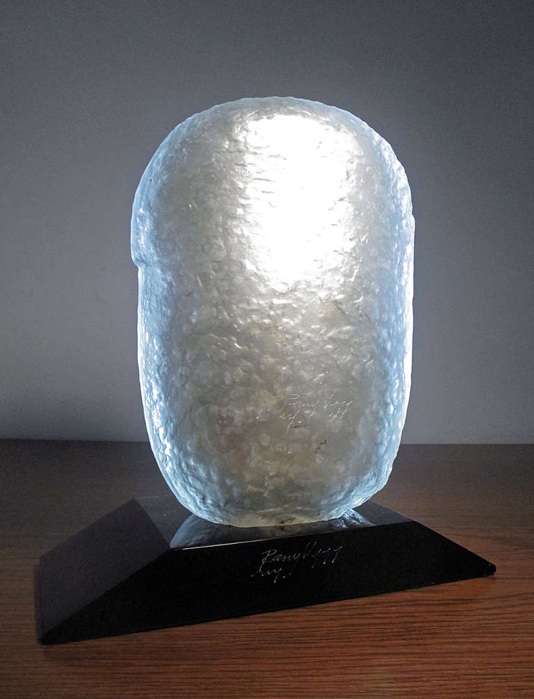 Pedro Ramirez Vazquez Olmec Mercury Glass Sculpture 4