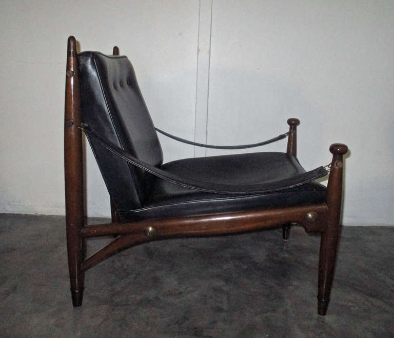 Wood Pair of Frank Kyle Chairs