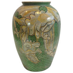 Vintage Tonalá Clay Vase 1940's