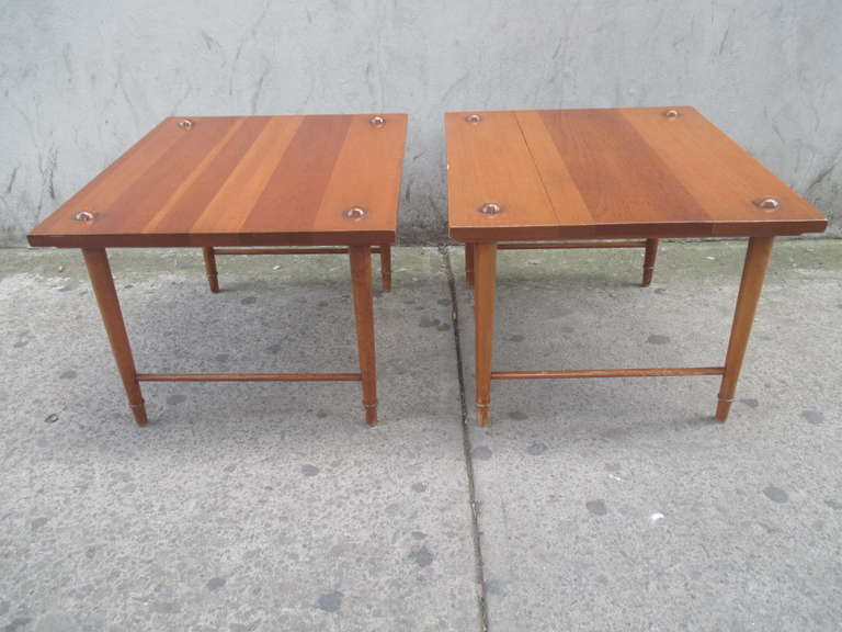Pair of Frank Kyle Wood Side Tables 2