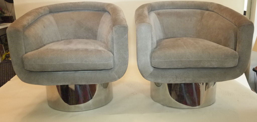 Pair of two Leon Rossen club chairs