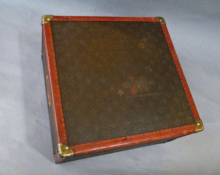 Louis Vuitton Monogram Leather Square Suitcase at 1stdibs