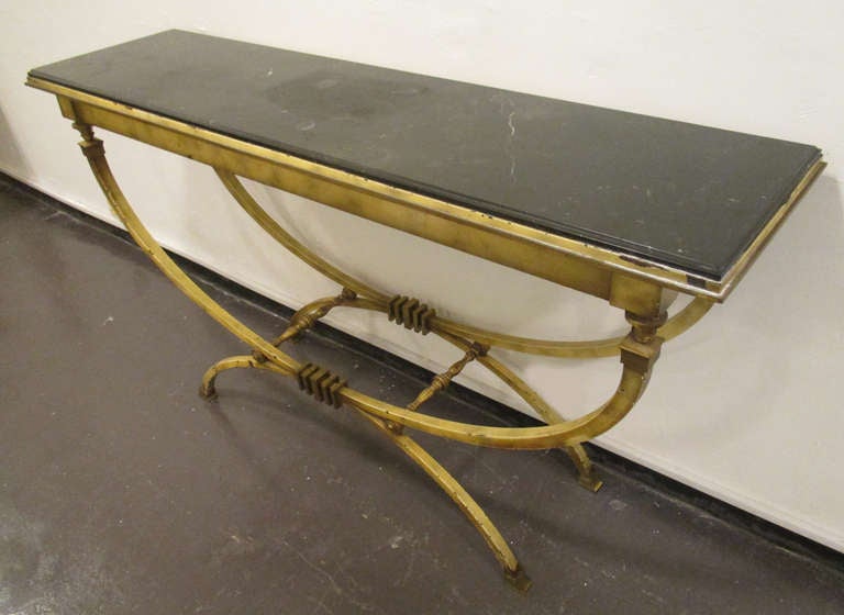 Arturo Pani Bronce And Marble Console Table In Good Condition In 0, Cuauhtemoc