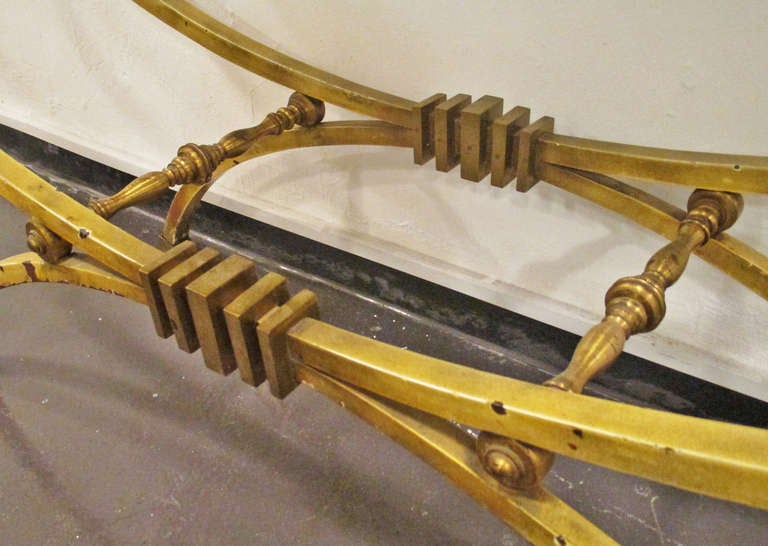 Arturo Pani Bronce And Marble Console Table 2