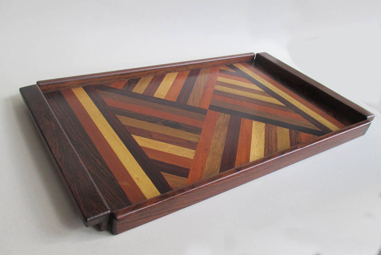 Mexican Don Shoemaker Tropical Wood Tray