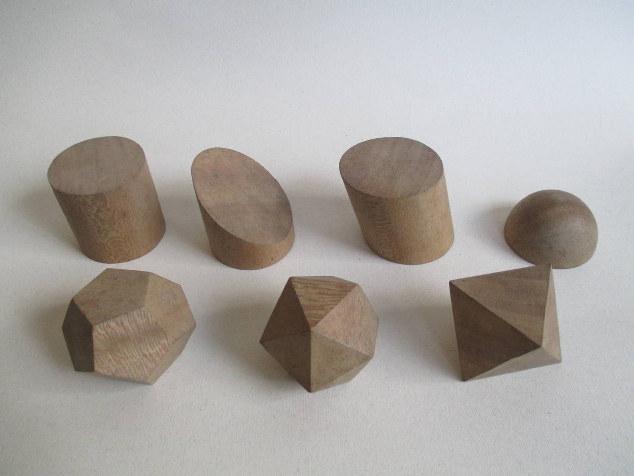 Geometric Wood Shapes with Original Box by Faustino Palluzie, 1920s 6