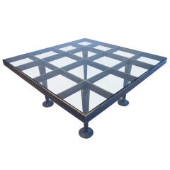 Arturo Pani coffee table square brass 50´s
