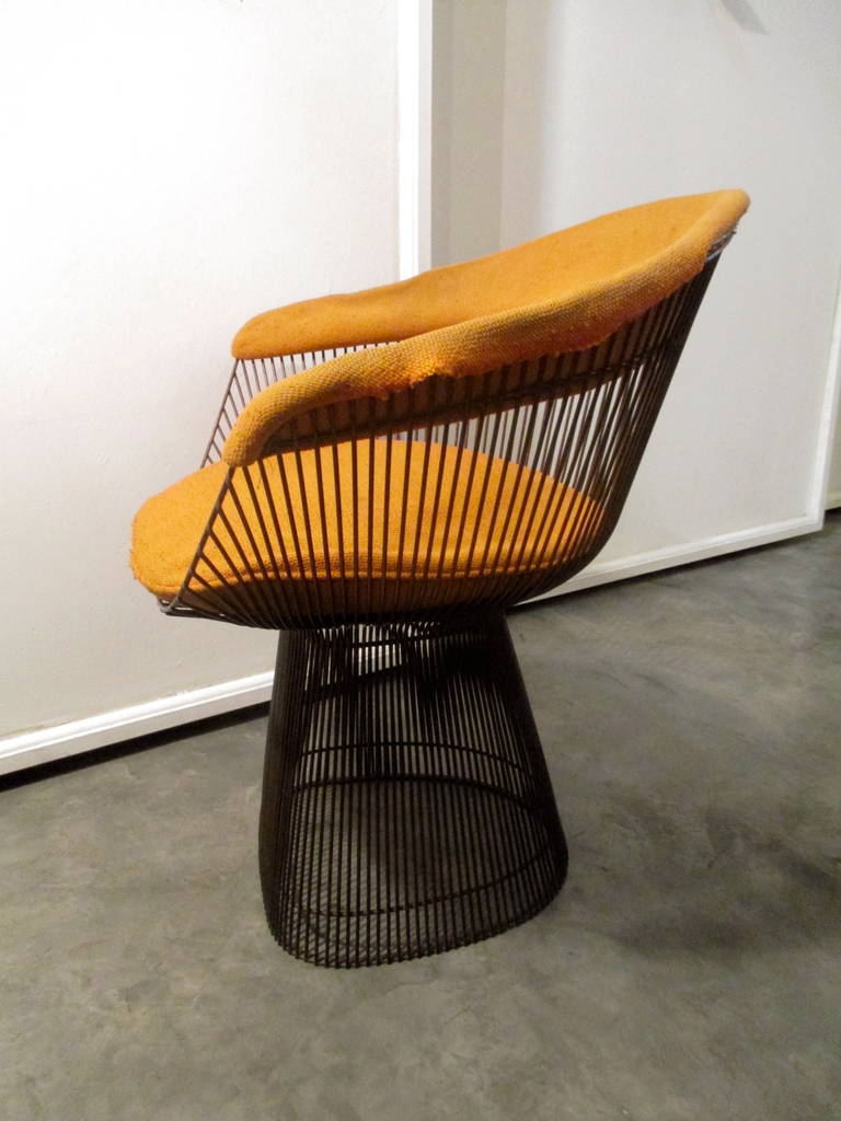 Set of Six Warren Platner Chairs with Copper Finish 2