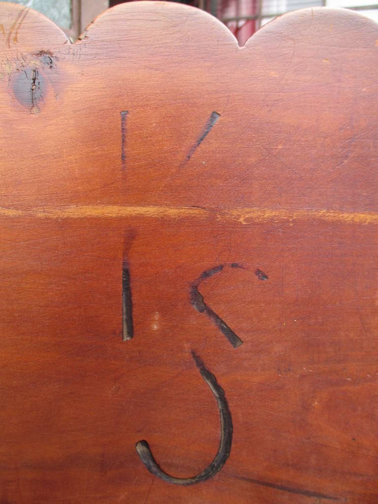 Pair of Wooden Antique Mexican Chairs Signed KS In Good Condition In 0, Cuauhtemoc
