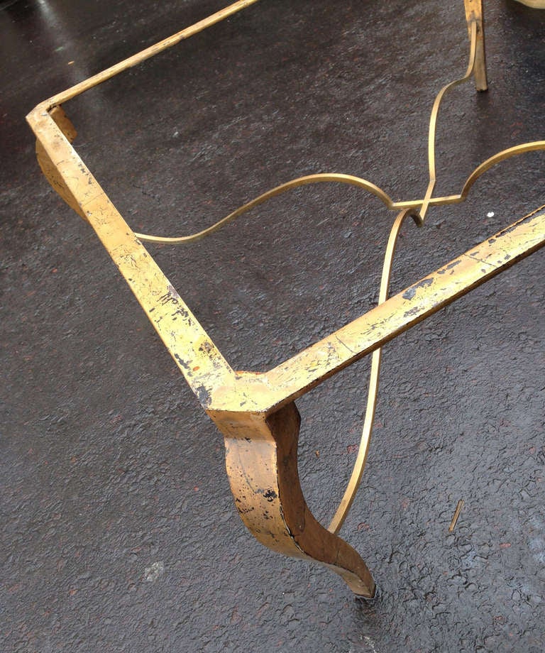 Mexican Arturo Pani center/coffee table bronce and marble