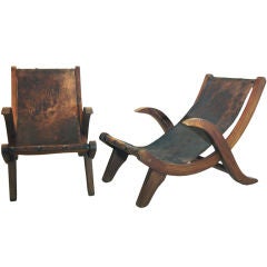 Clara Porset "Miguelito" lounge chairs
