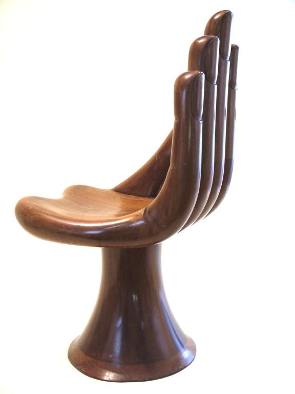 Late 20th Century PEDRO FRIEDEBERG  Hand Chair wood 70`s classic MOMA