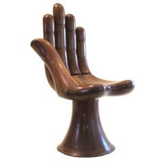 Vintage PEDRO FRIEDEBERG  Hand Chair wood 70`s classic MOMA