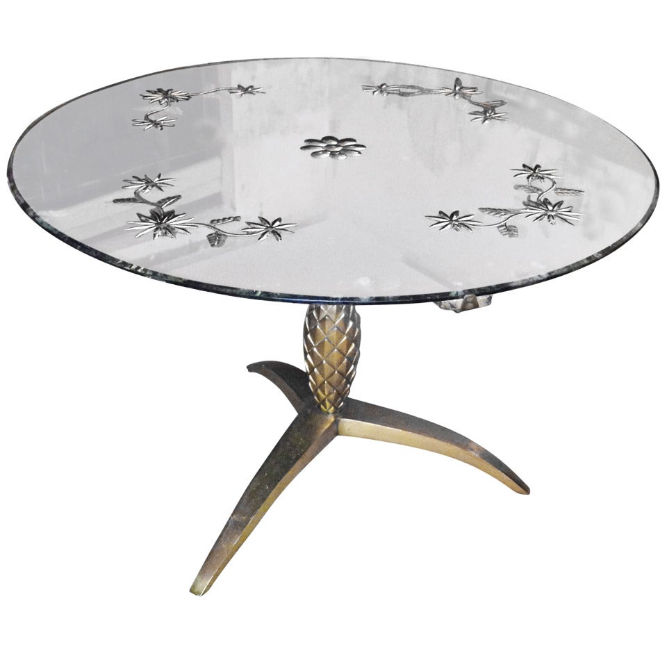 Arturo Pani Very Rare Pineapple Side Table