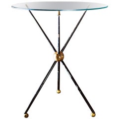 Arturo Pani brass and glass coffee table 1950
s
