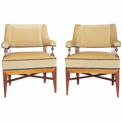Arturo Pani pair of chairs early work 1950's