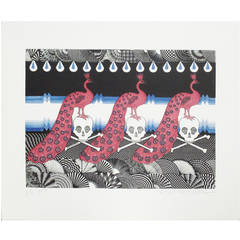 Pedro Friedeberg 'Triple CanonizaciĂ³n" Engraving on Paper Signed 4
