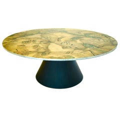 Teresa Moran Painted parchment coffee table