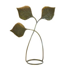 Tommaso Barbi, Floor stand leaf brass lamp