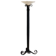 Antique Art Decó, French floor / stand lamp